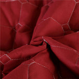 Maxbell SPA Massage Table Linen Set Bed Skirt Pillow Case Stool Cover Wine Red-S