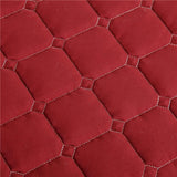 Maxbell SPA Massage Table Linen Set Bed Skirt Pillow Case Stool Cover Wine Red-S