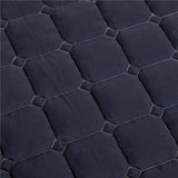 Maxbell SPA Massage Table Linen Set Bed Skirt Pillow Case Stool Cover Dark Blue-L