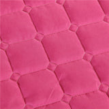 Maxbell SPA Massage Table Linen Set Bed Skirt Pillow Case Stool Cover Rose Red-L