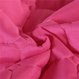 Maxbell SPA Massage Table Linen Set Bed Skirt Pillow Case Stool Cover Rose Red-L