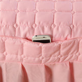 Maxbell SPA Massage Table Linen Set Bed Skirt Pillow Case Stool Cover Jade Pink-L