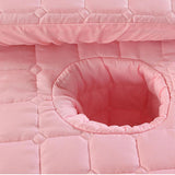 Maxbell SPA Massage Table Linen Set Bed Skirt Pillow Case Stool Cover Jade Pink-L