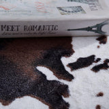 Maxbell Soft Faux Animal Skin Fur Rug Non-slip Mat Carpet Cow