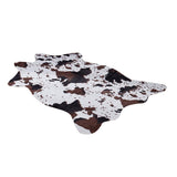 Maxbell Soft Faux Animal Skin Fur Rug Non-slip Mat Carpet Cow