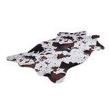 Maxbell Soft Faux Animal Skin Fur Rug Non-slip Mat Carpet Cow