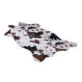 Maxbell Soft Faux Animal Skin Fur Rug Non-slip Mat Carpet Cow