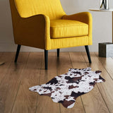 Maxbell Soft Faux Animal Skin Fur Rug Non-slip Mat Carpet Cow