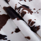 Maxbell Soft Faux Animal Skin Fur Rug Non-slip Mat Carpet Cow