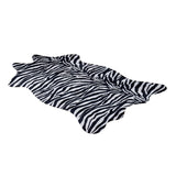 Maxbell Soft Faux Animal Skin Fur Rug Non-slip Mat Carpet Zebra