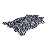 Maxbell Soft Faux Animal Skin Fur Rug Non-slip Mat Carpet Zebra