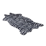 Maxbell Soft Faux Animal Skin Fur Rug Non-slip Mat Carpet Zebra
