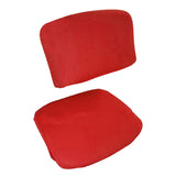 1 Set Split Design Stretchable Office Computer Chair Covers Slipcover Wine Red