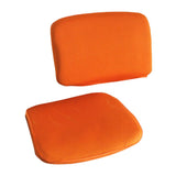 Max 1 Set Split Design Stretchable Office Computer Chair Covers Slipcover Orange