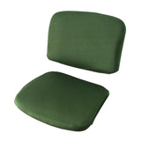 1 Set Split Design Stretchable Office Computer Chair Covers Slipcover Green