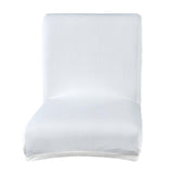 Maxbell Stretch Short Removable Dining Stool Chair Cover Slipcover White