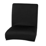 Maxbell Stretch Short Removable Dining Stool Chair Cover Slipcover Black