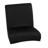 Maxbell Stretch Short Removable Dining Stool Chair Cover Slipcover Black