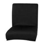 Maxbell Stretch Short Removable Dining Stool Chair Cover Slipcover Black