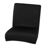 Maxbell Stretch Short Removable Dining Stool Chair Cover Slipcover Black