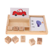 Max English Word Spelling Learning Montessori Wooden Toys For Preschool Kids - Aladdin Shoppers