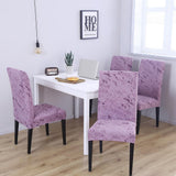 Super Fit Stretch Dining Chair Seat Cover Slipcover Splash ink Russet