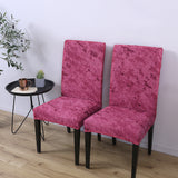 Super Fit Stretch Dining Chair Seat Cover Slipcover Splash ink Red