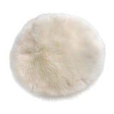 Max Fluffy Faux Fur Seat Cushion Pad Artificial Sheepskin Mat White 33cm - Aladdin Shoppers