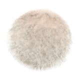 Max Fluffy Faux Fur Seat Cushion Pad Artificial Sheepskin Mat White Gray 40cm - Aladdin Shoppers