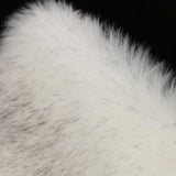 Max Fluffy Faux Fur Seat Cushion Pad Artificial Sheepskin Mat White Gray 40cm - Aladdin Shoppers