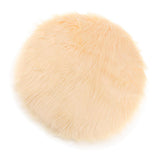 Max Fluffy Faux Fur Seat Cushion Pad Artificial Sheepskin Mat Beige 30cm - Aladdin Shoppers