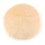 Max Fluffy Faux Fur Seat Cushion Pad Artificial Sheepskin Mat Beige 30cm - Aladdin Shoppers