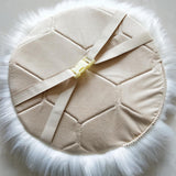 Maxbell Fluffy Faux Fur Seat Cushion Pad Artificial Sheepskin Mat Hot Pink 35cm