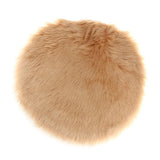 Max Fluffy Faux Fur Seat Cushion Pad Artificial Sheepskin Mat Camel 30cm