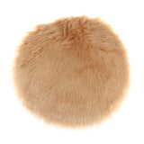 Max Fluffy Faux Fur Seat Cushion Pad Artificial Sheepskin Mat Camel 30cm