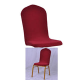 Maxbell One-piece Dining Room Chair Cover Protector Banquet Chair Slipcover Red