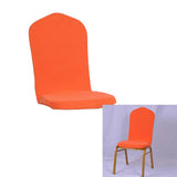 Maxbell One-piece Dining Room Chair Cover Protector Banquet Chair Slipcover Orange