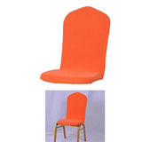 Maxbell One-piece Dining Room Chair Cover Protector Banquet Chair Slipcover Orange