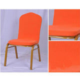 Maxbell One-piece Dining Room Chair Cover Protector Banquet Chair Slipcover Orange