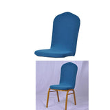 Maxbell One-piece Dining Room Chair Cover Protector Banquet Chair Slipcover Blue