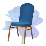 Maxbell One-piece Dining Room Chair Cover Protector Banquet Chair Slipcover Blue