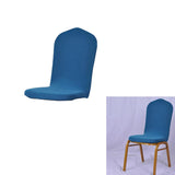 Maxbell One-piece Dining Room Chair Cover Protector Banquet Chair Slipcover Blue