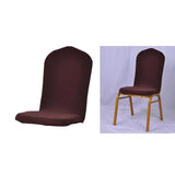 Maxbell One-piece Dining Room Chair Cover Protector Banquet Chair Slipcover Brown