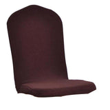 Maxbell One-piece Dining Room Chair Cover Protector Banquet Chair Slipcover Brown