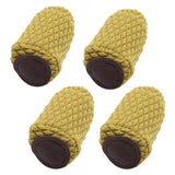 Maxbell 4 Piece Skid-resistant Chair Leg Caps Furniture Table Floor Protector Yellow