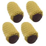 Maxbell 4 Piece Skid-resistant Chair Leg Caps Furniture Table Floor Protector Yellow