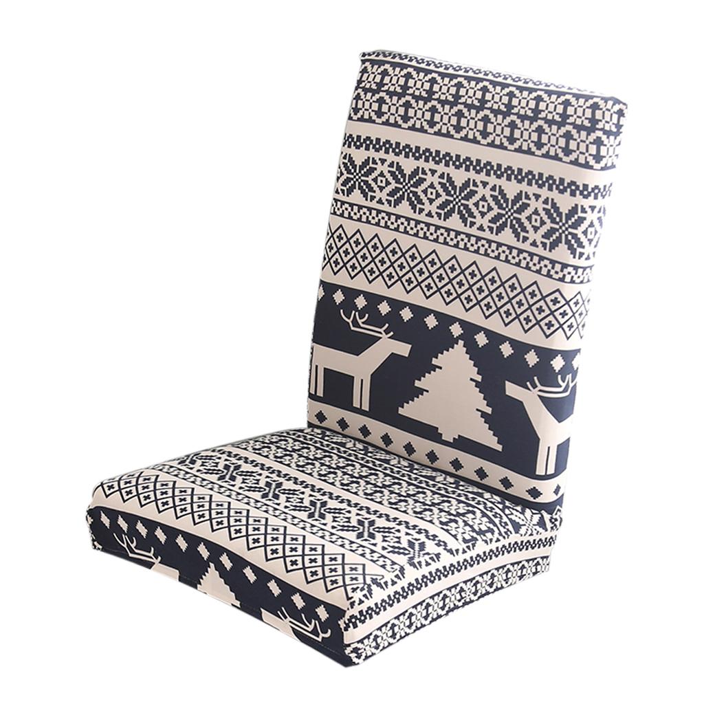 Max Stretch Short Removable Dining Stool Chair Cover Slipcover 13
