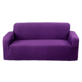 Max Stretch All-inclusive 2-Seater 145-185cm Sofa Cover Protector Purple