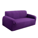 Max Stretch All-inclusive 2-Seater 145-185cm Sofa Cover Protector Purple