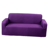 Max Stretch All-inclusive 2-Seater 145-185cm Sofa Cover Protector Purple